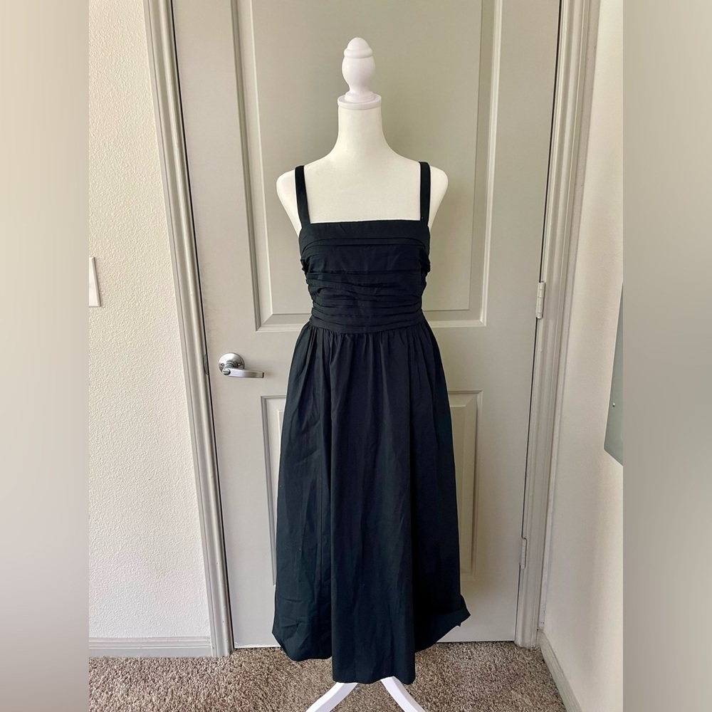 Abercrombie & Fitch Black Midi Dress